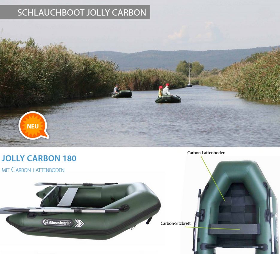 Schlauchboot Jolly Carbon 180 grau