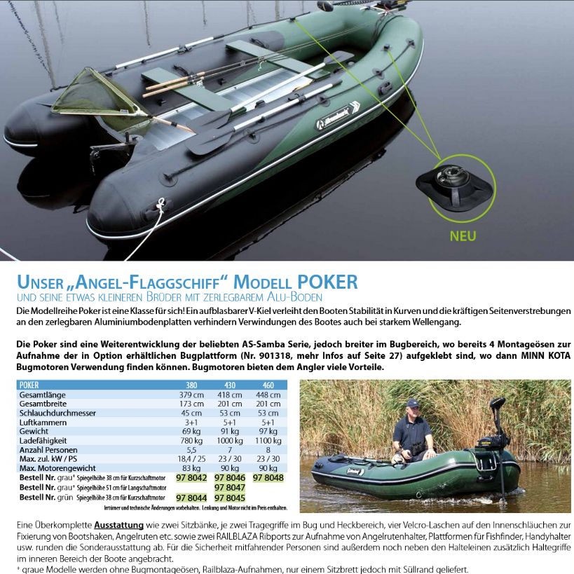 Schlauchboot Poker 460/38 Heavy Duty ROT