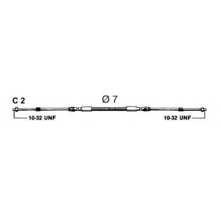 Schaltkabel C2-7ft 2,14m