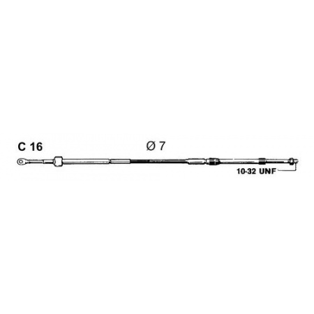 Schaltkabel C16-7ft 2,14m