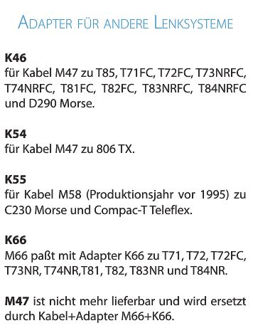 Adapter K55 f Kabel M58 vor1955 zu C230