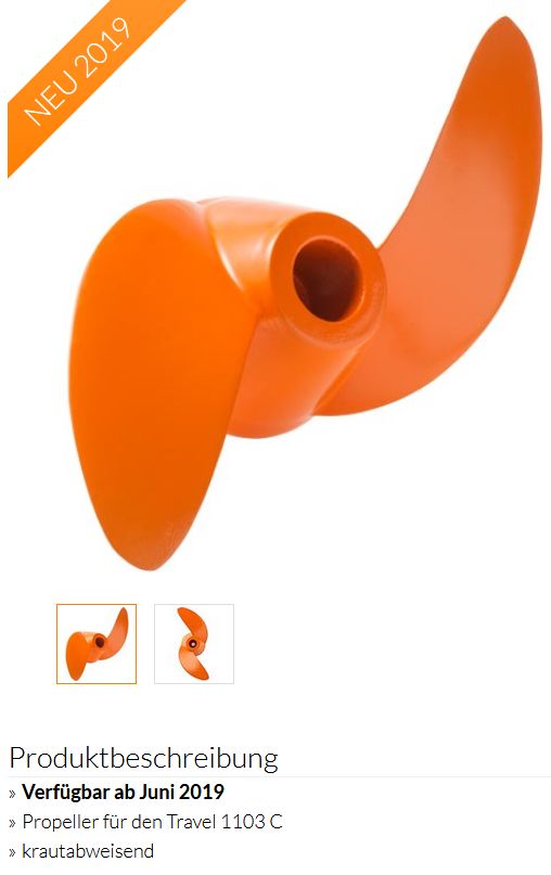 Torqeedo Propeller v10/p/1100 Travel1103