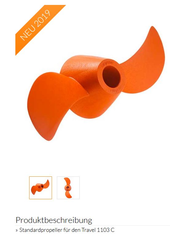 Torqeedo Propeller v10/p/1100 für 1103C