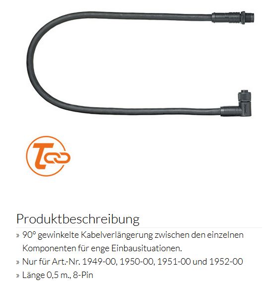 Torqeedo 8-Pin TorqLink Datenkabel 15m - zum Schließen ins Bild klicken