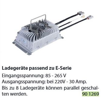 Ladegerät für E-Serie 230V-30Amp