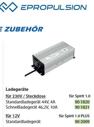 Ladegerät 44V 4A für Spirit 1.0 230V