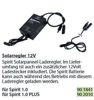 Solarregler 12V für Spirit 1.0 Plus