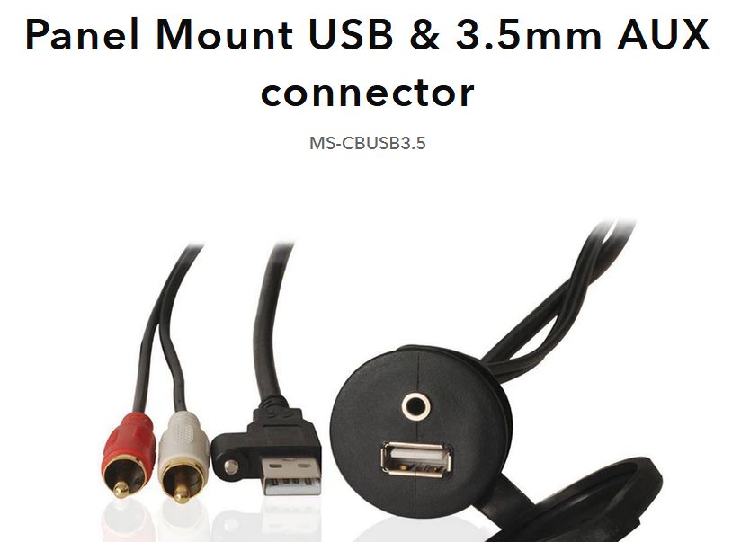 Fusion MS-CBUSB3,5 USB/AUX Anschluss Wan - zum Schließen ins Bild klicken
