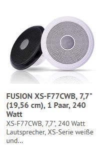 Fusion 7,7" 2Stk Marine-Lautsprecher sch