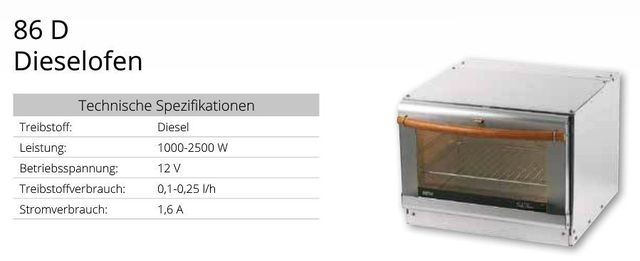 Wallas Diesel-Backofen 86D