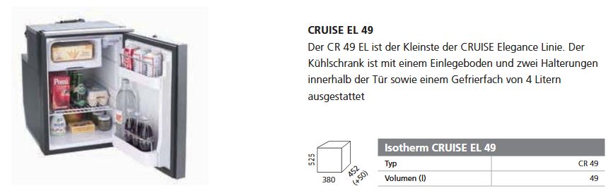 Isotherm CR49 Elegance silver 12/24V