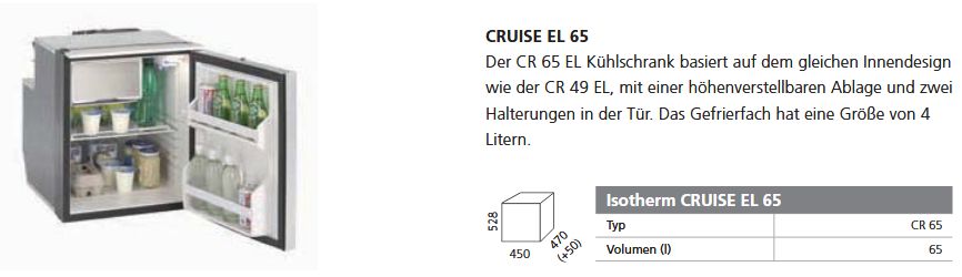 Isotherm CR65 Elegance silver 12/24V