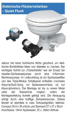 Jabsco Quiet Flush Compact 12V Spülpumpe