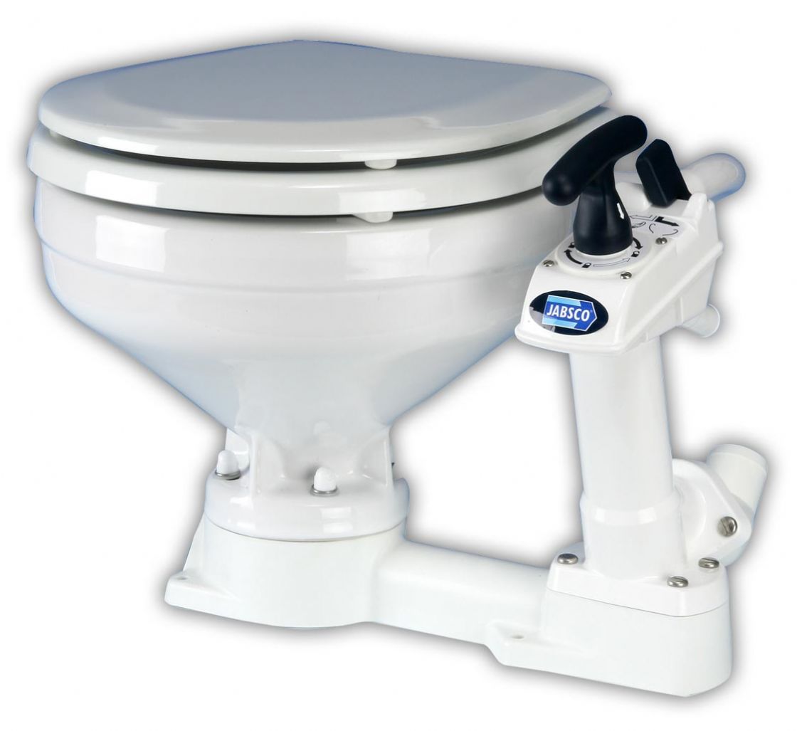 Jabsco Toilette T-Lock manuell compakt - zum Schließen ins Bild klicken