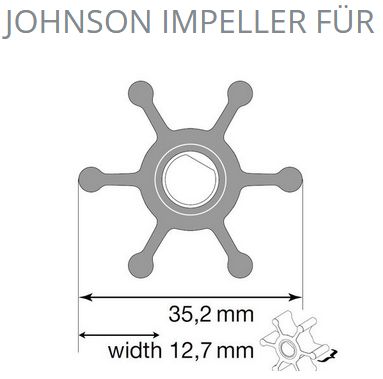 Impeller Johnson 09-1077B-9 F2Pumpe Nitr