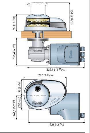 Ankerwinde Quick Prince 12V 700W 6mm