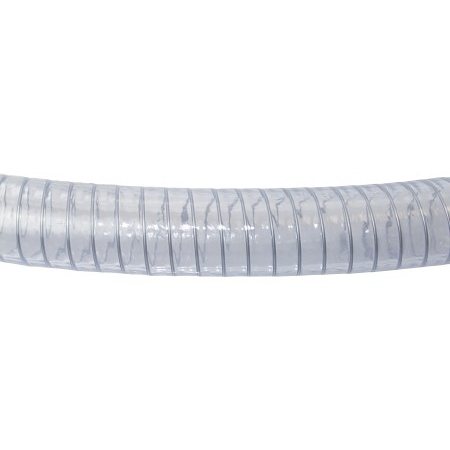 Schlauch PVC Stahlspirale 16/22mm transp