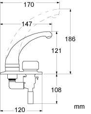 Whale Kaltwasserkombi WHRT1500 Wandhalt