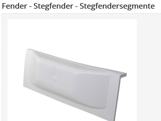 Stegfender PFPG 500mm geschlossene Enden