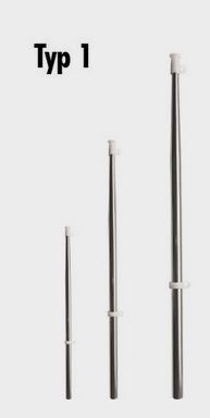 Flaggstock 61 cm niro 20mm ohne Halter