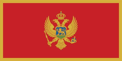 Flagge Montenegro 20x30cm - zum Schließen ins Bild klicken