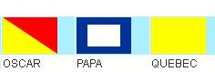 Flagge P 30x45cm (Schiff läuft aus) - zum Schließen ins Bild klicken