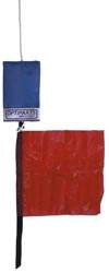 Flagge Protest Opti 15x15cm rot