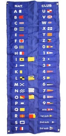 Flaggenalphabet 40x60cm mit Tasche