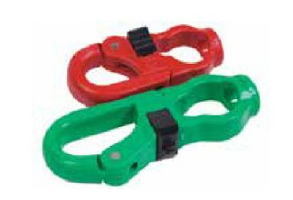 Schnappschäkel PVC rot/grün(Paar)ca 75mm - zum Schließen ins Bild klicken