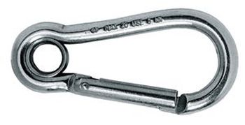 Karabiner 6x 60mm niro mit Öse