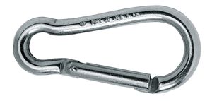 Karabiner 6x 60mm niro Key Lock System