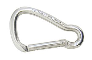 Karabiner 6x 65mm asymetrisch Key Lock - zum Schließen ins Bild klicken