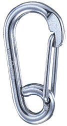 Karabiner 80mm Wichard symmetrisch Auge