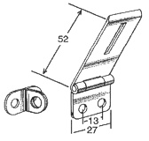 Überfalle 52x22,5mm versperrbar