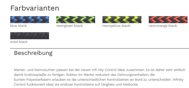 Infinity Control schwarz/neongelb 5mm
