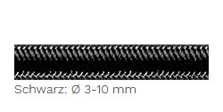 Gummileine 3mm schwarz