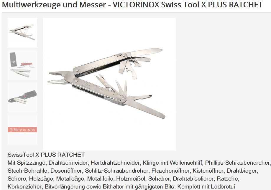 Victorinox Swiss Tool X Plus Ratchet