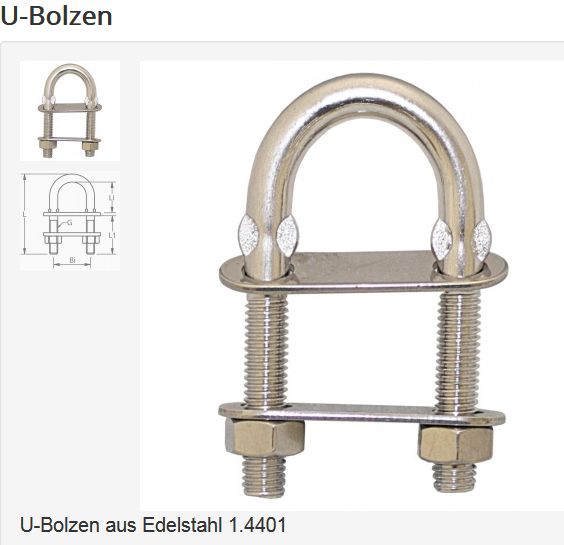 U-Bolzen 10x110mm