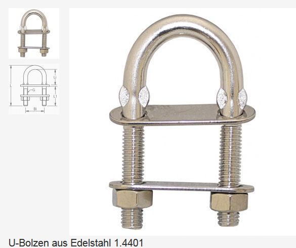 U-Bolzen 6x70mm