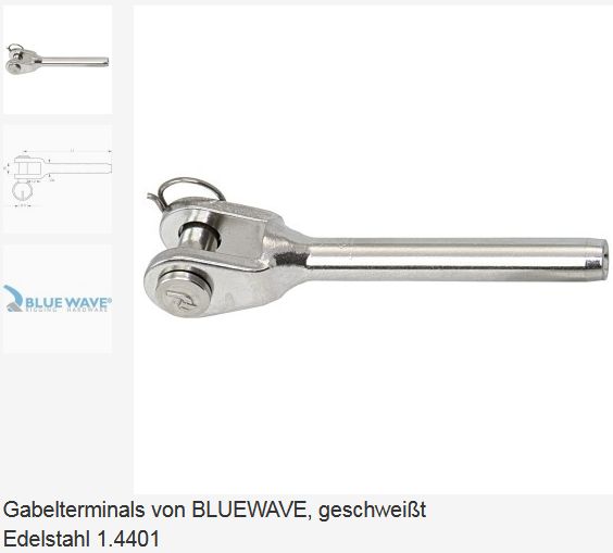 Gabelterminal für 5mm Draht Bolzen 9,5mm