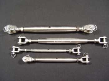 Wantenspanner M5 Gabel/Gabel 5mm Bolzen