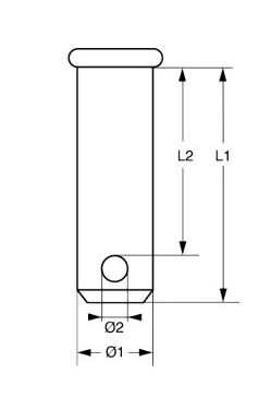 Bolzen 10x22mm Nutzlänge