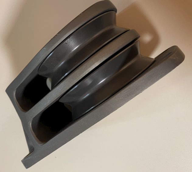 Lewmar Fußblock 2fach liegend 14mm