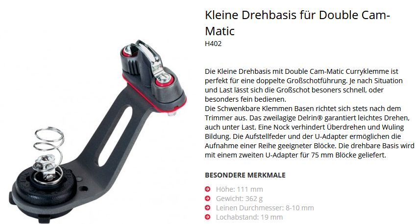 402 Basis drehbar 111mm mit Klemme 412 - zum Schließen ins Bild klicken