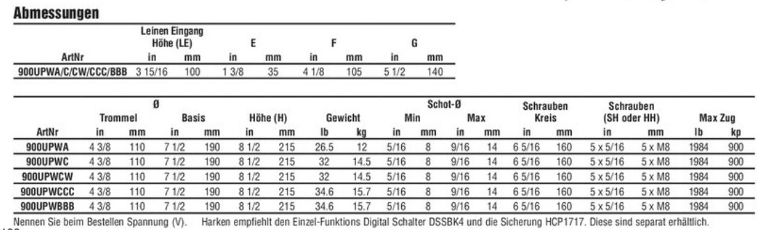 900-UPWC Radial Unipower ST-Winsch chrom - zum Schließen ins Bild klicken