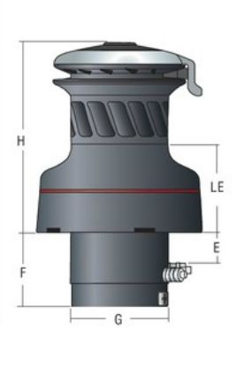 900-UPWCW Radial Unipower ST-Winsch weiß - zum Schließen ins Bild klicken