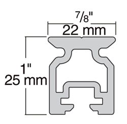 2721-120 22mm Travellerschiene hoch 1,2m