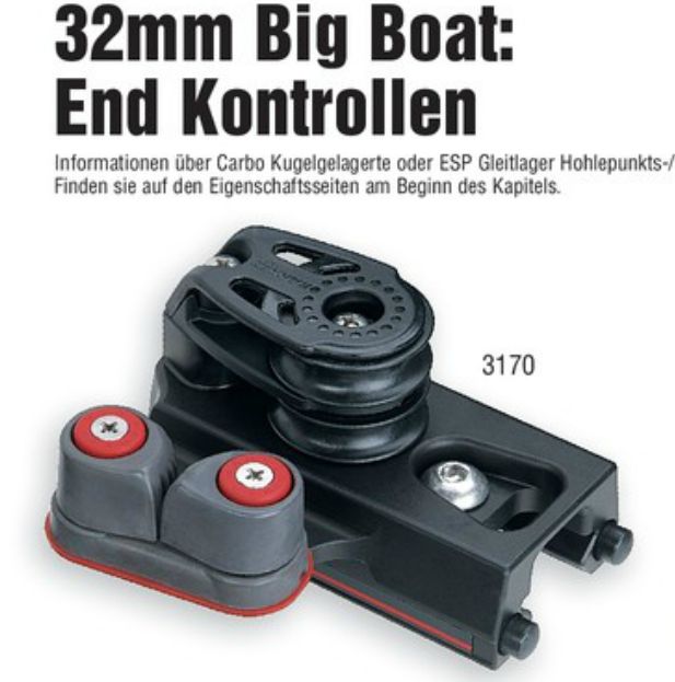 3170 32mm BB Endstück 2Stk Klemme/2Rolle