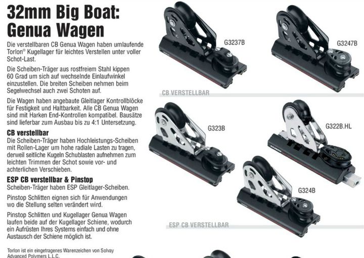 G3237B Genuaschlitten BB 3:1 R32 Schiene