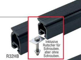 R32HB.4,5m CB Schiene hoch variable Befe